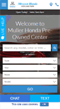 Mobile Screenshot of mullerhondacertified.com